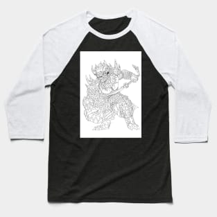 yokai samurai ecopop art Baseball T-Shirt